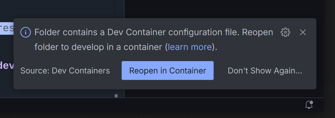 Container prompt